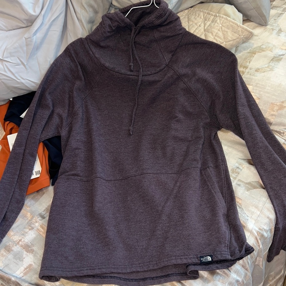 North face turtleneck hoodie